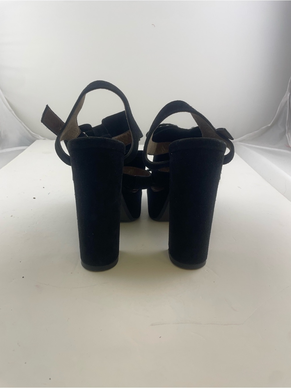 Marni Black Suede Gem-Studded Block Heel Sandals - Picture 4 of 5